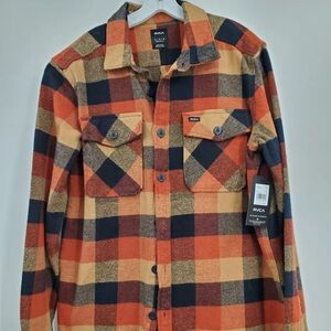 RVCA Men’s flannel shirt , medium